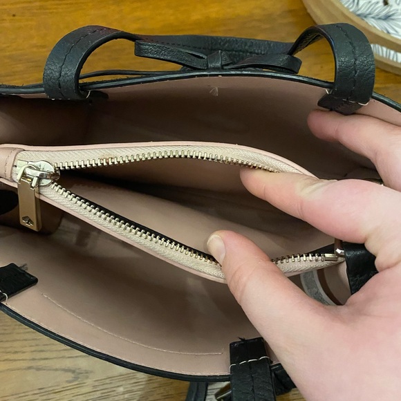 Kate Spade Black Suede Tote with Tassels - Picture 9 of 10